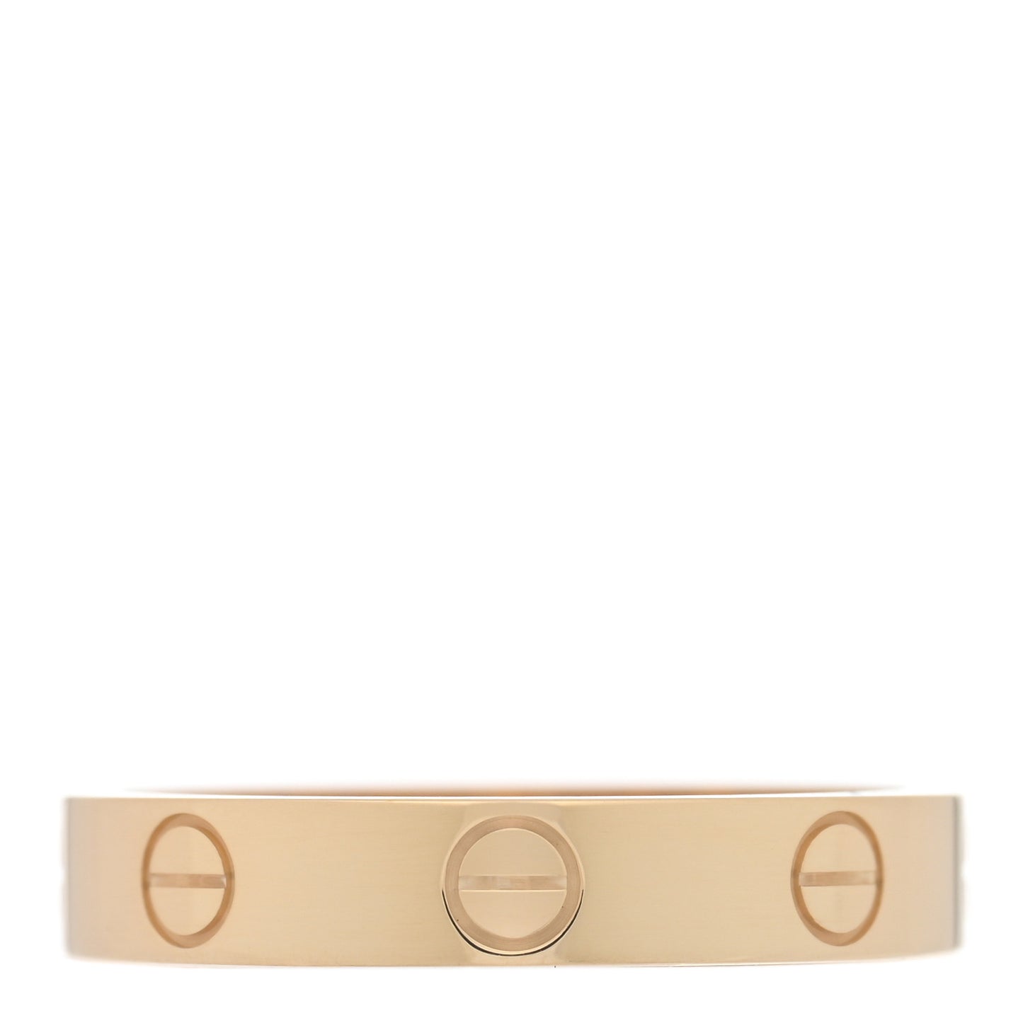 18K Yellow Gold 3.5mm LOVE Wedding Band Ring 55 7.25