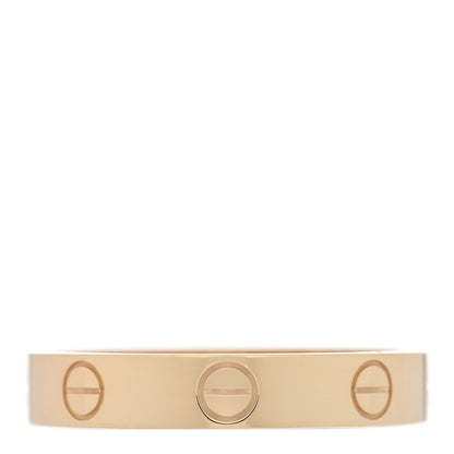 Cartier 18K Yellow Gold 3.5mm LOVE Wedding Band Ring 55 7.25 1 of 5