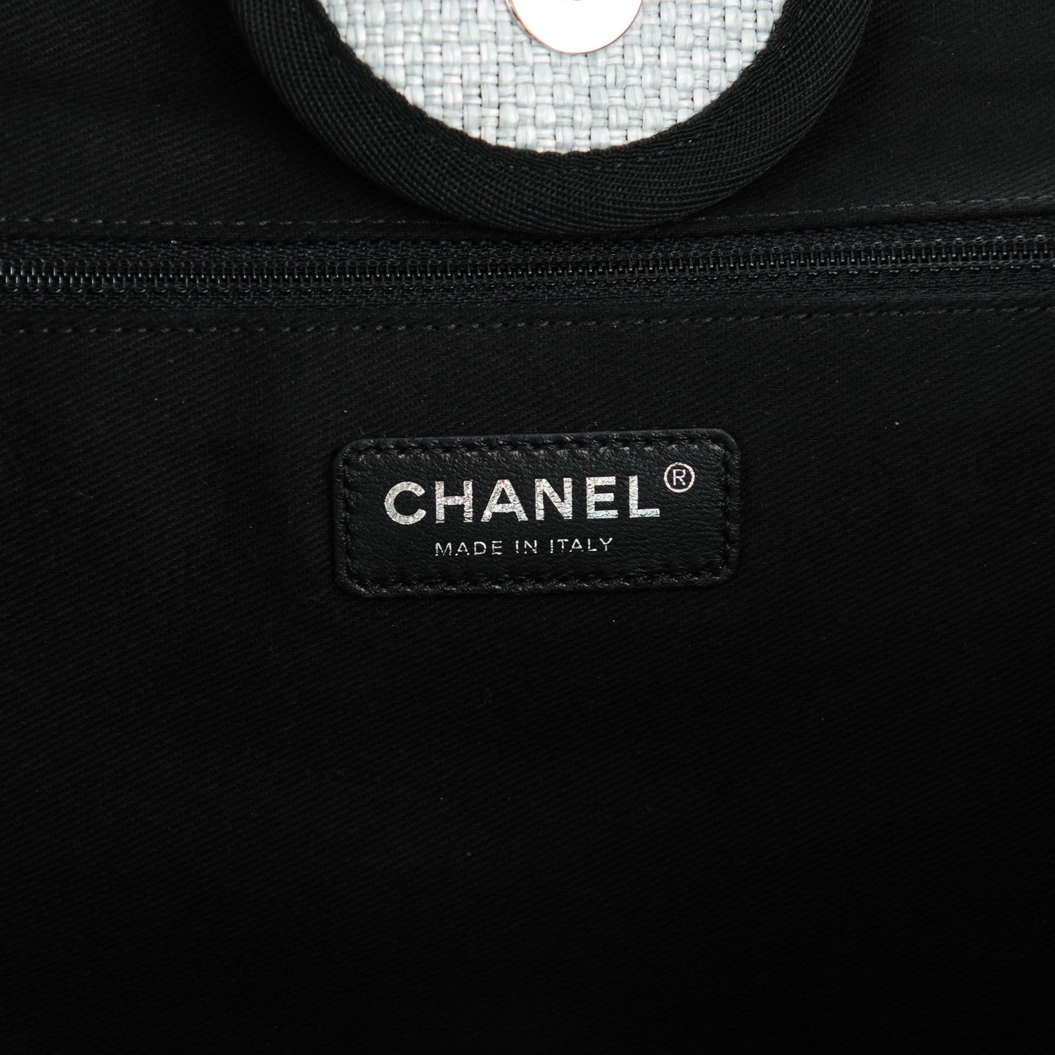 Chanel Canvas Large Deauville Tote Grey 6 of 7