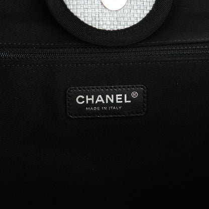 Chanel Canvas Large Deauville Tote Grey 6 of 7