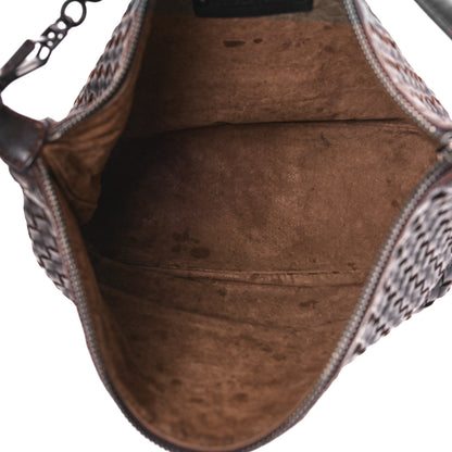Bottega Veneta Metallic Nappa Intrecciato Small Shoulder Bag Steel 5 of 9