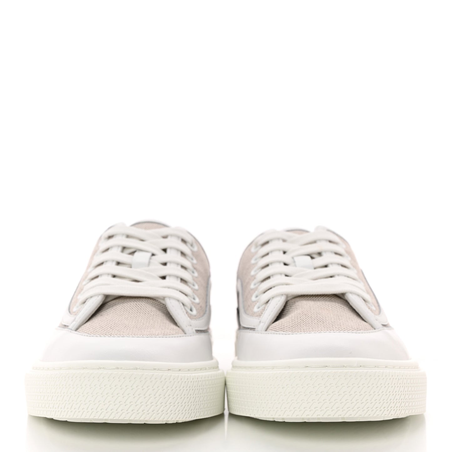 Canvas Calfskin Get Sneakers 35 Prunoir Blanc