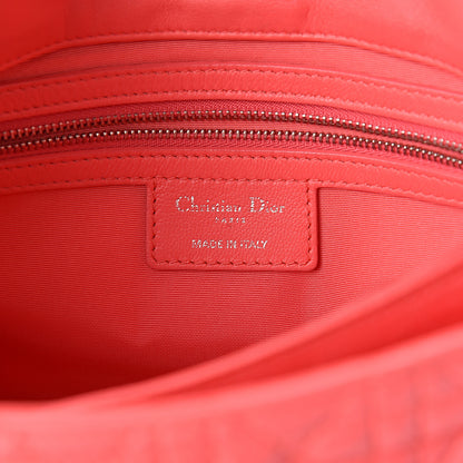 Christian Dior Lambskin Cannage Medium New Lock Flap Corail 6 of 12