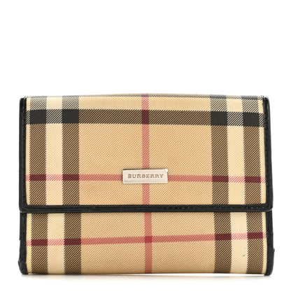 Burberry House Check Compact Wallet Black 1 of 11