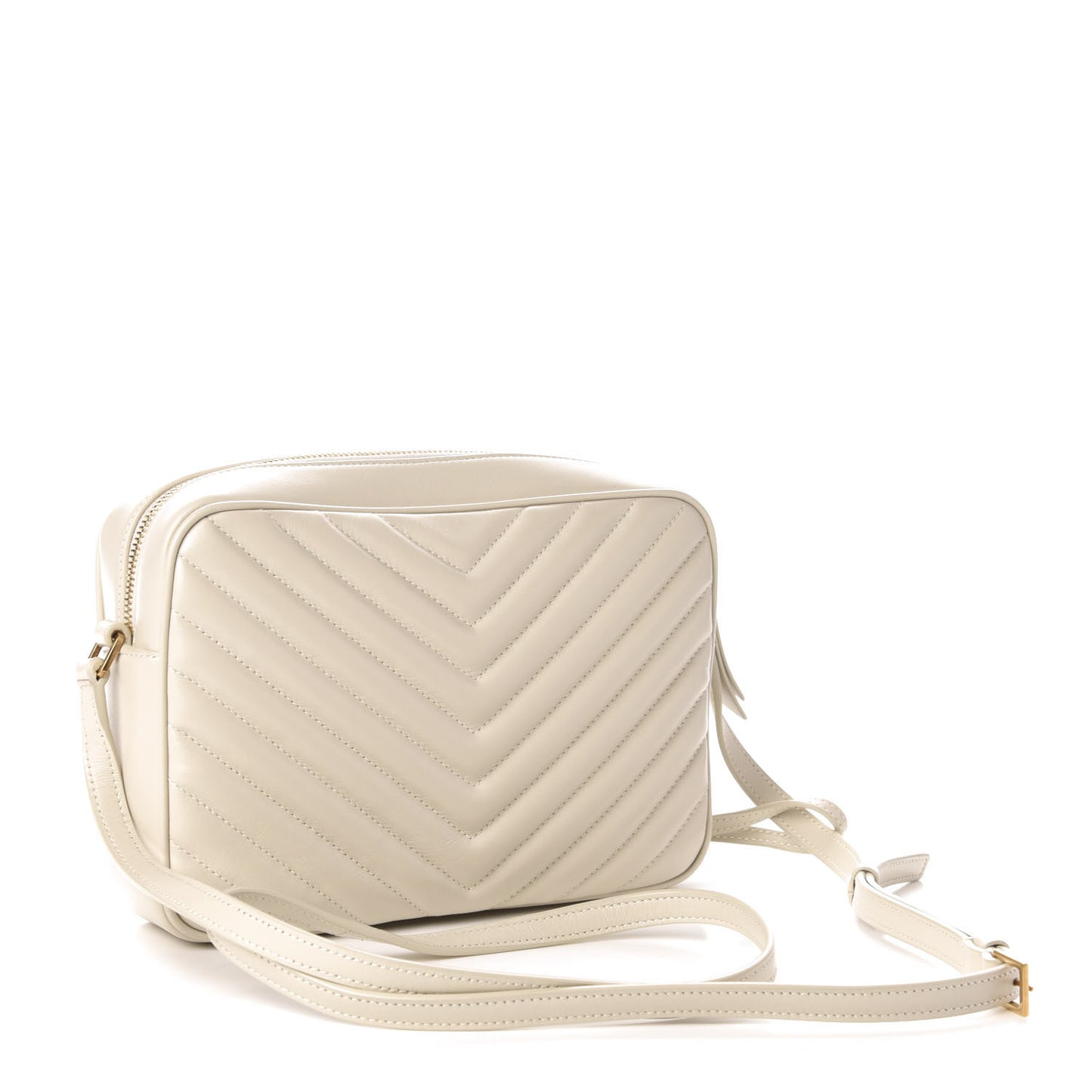 Calfskin Matelasse Monogram Lou Camera Bag Crema Soft