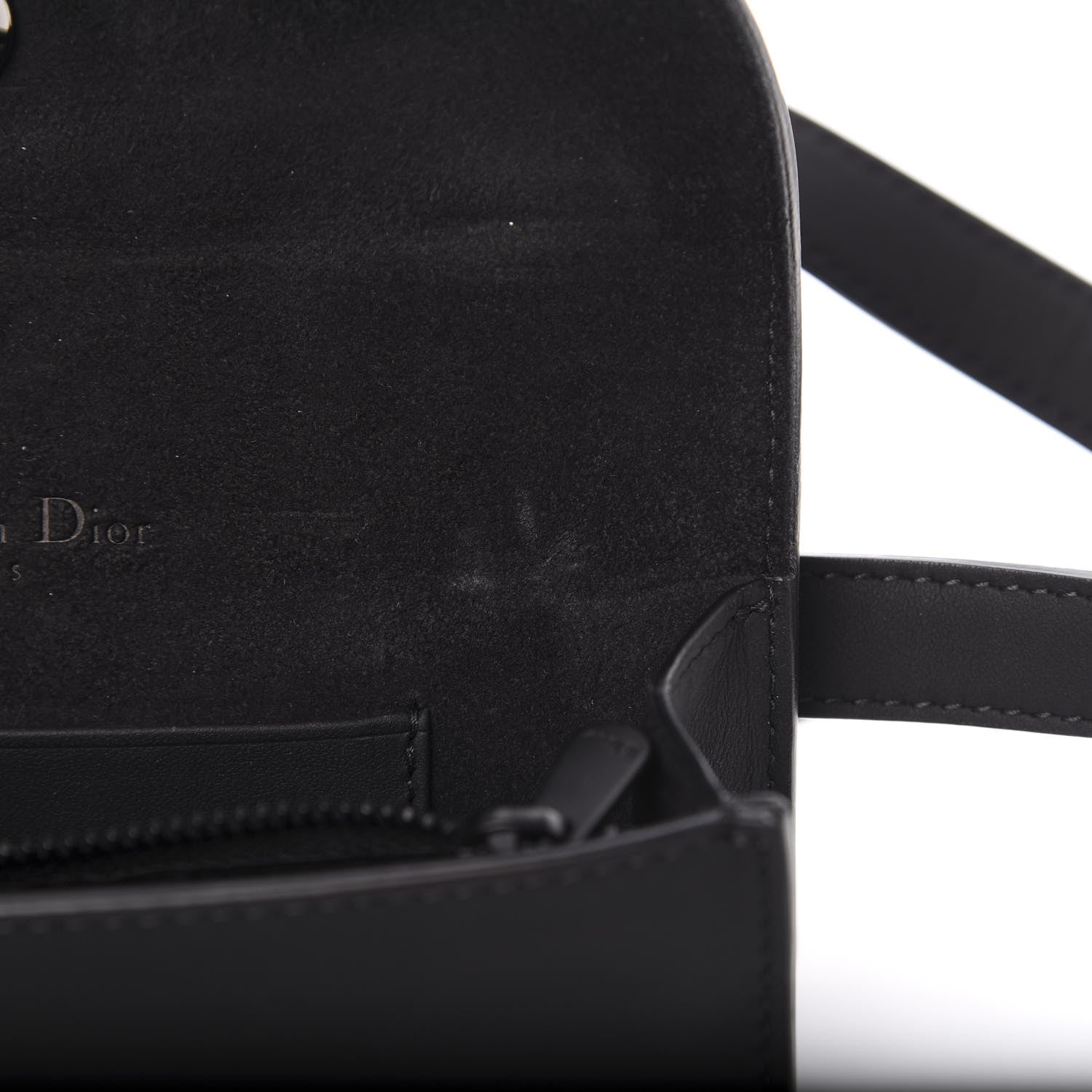 Christian Dior Ultra Matte Calfskin Saddle Belt Bag Black 11 of 13