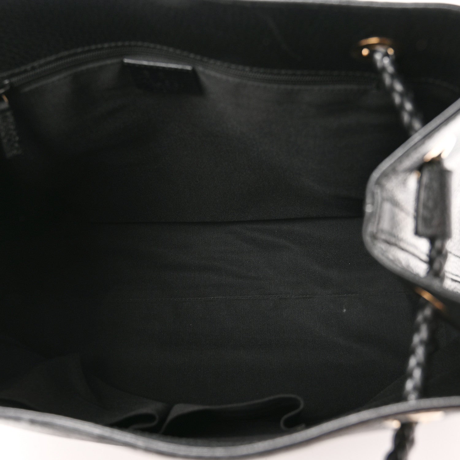 Gucci Calfskin Medium Braided Handle Gifford Tote Black 5 of 10