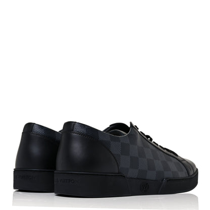 Louis Vuitton Calfskin Damier Graphite Match Up Sneakers 7.5 4 of 8