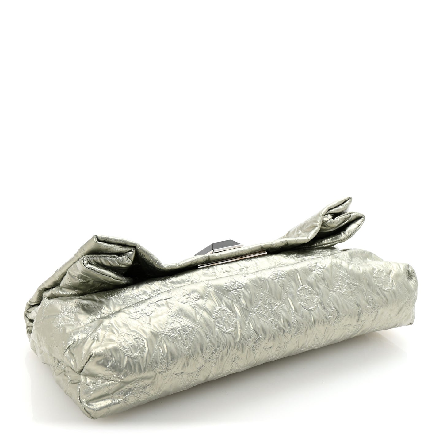 Jacquard Quilted Monogram Altair Clutch Argent
