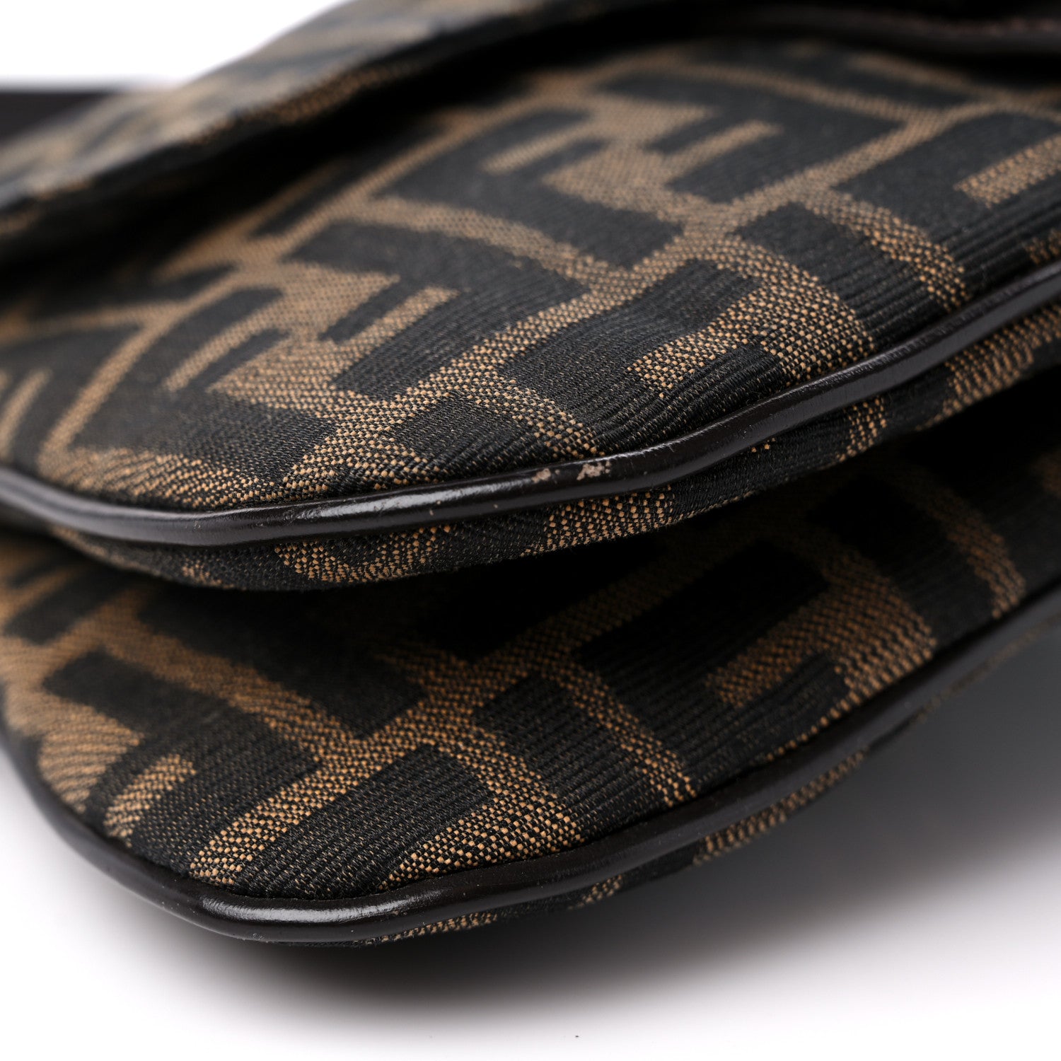Fendi Zucca Buckle Shoulder Bag Tobacco 8 of 19