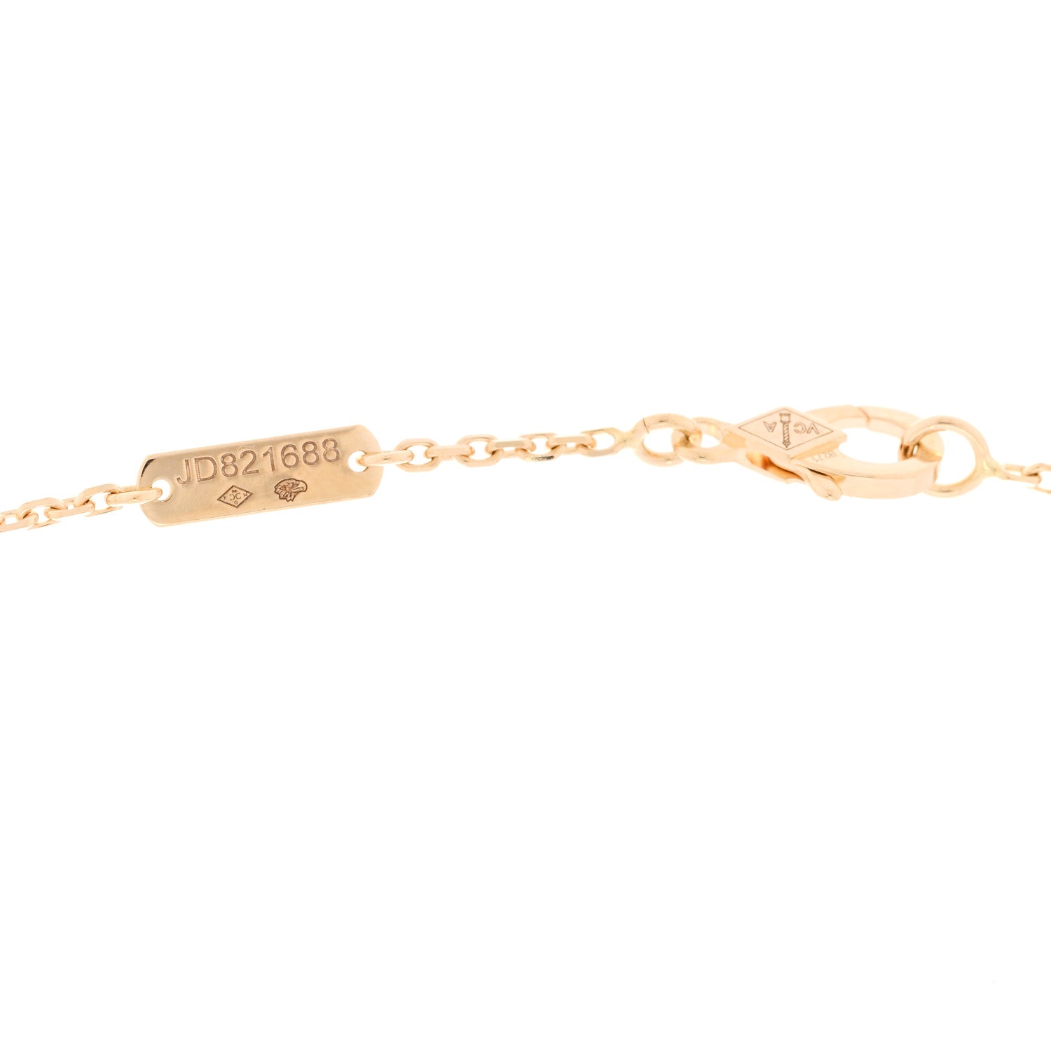 Van Cleef & Arpels 18K Yellow Gold Black Onyx Vintage Alhambra Pendant Necklace 5 of 5
