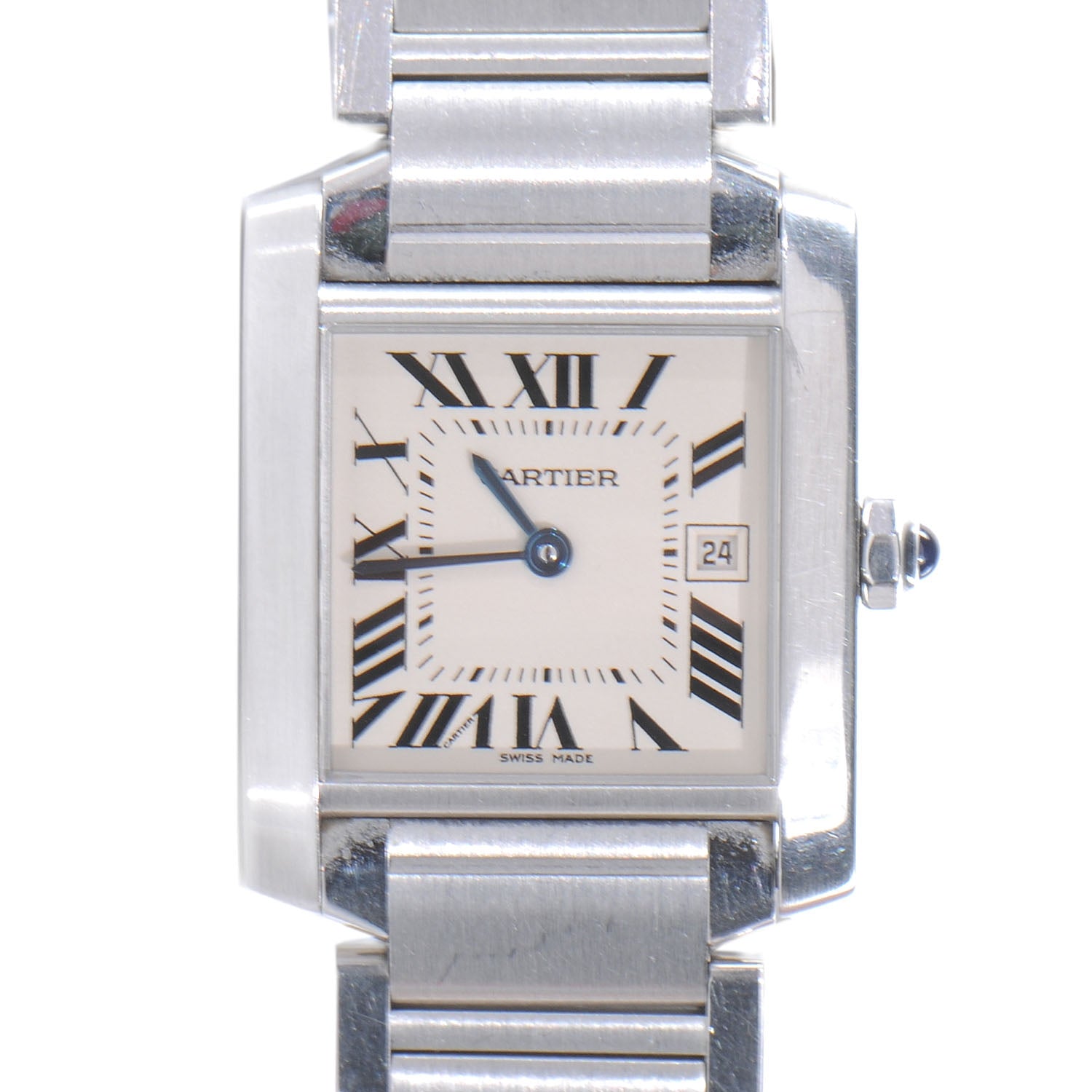 Cartier Stainless Steel 25mm Tank Francaise Quartz Watch 1 of 6