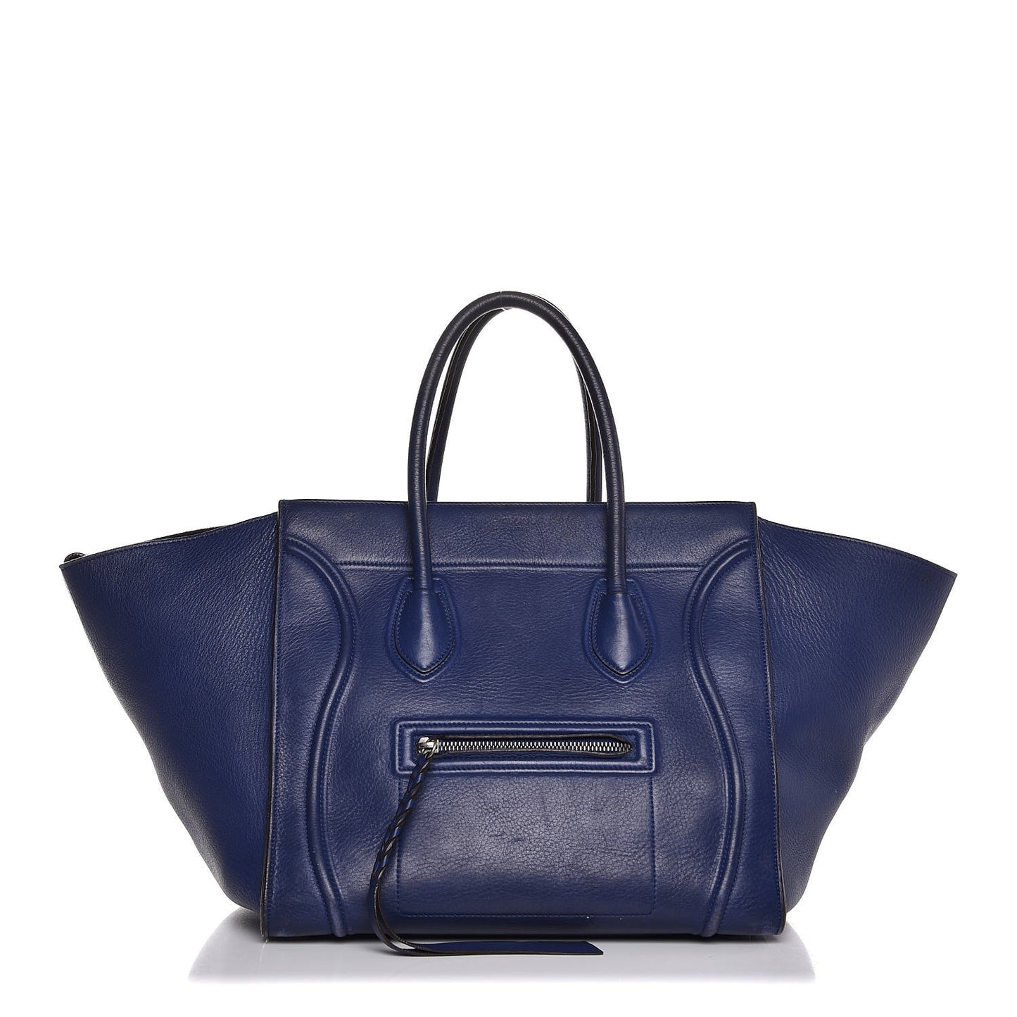 Supple Calfskin Medium Phantom Luggage Indigo