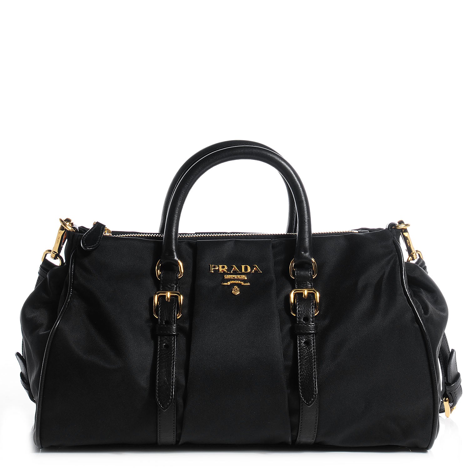 Prada Tessuto Nylon Shopping Satchel Black 1 of 9