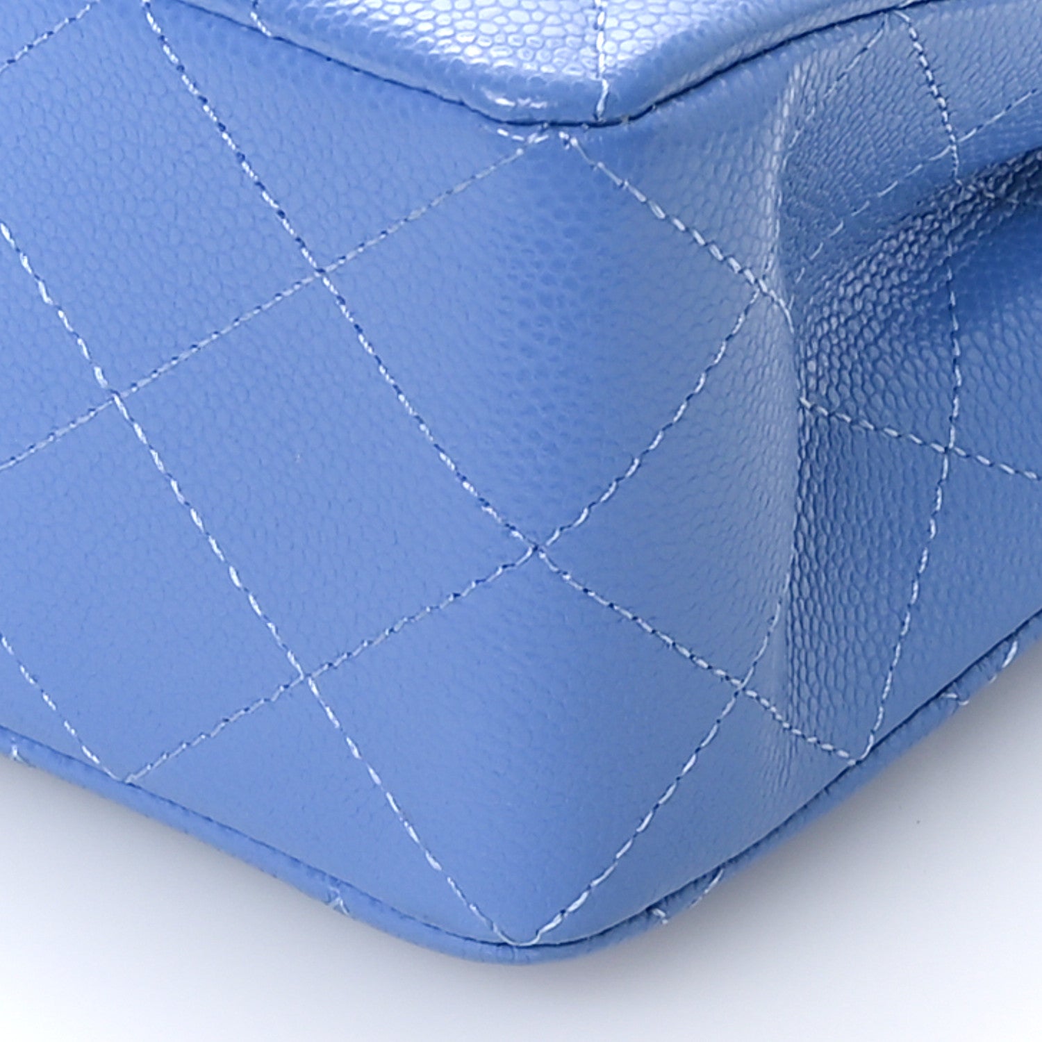 Chanel Caviar Quilted Small Double Flap Light Blue 10 of 10