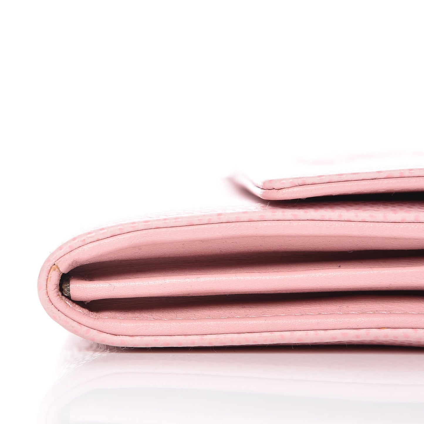 Caviar Timeless CC Large Gusset Flap Wallet Rose Pale