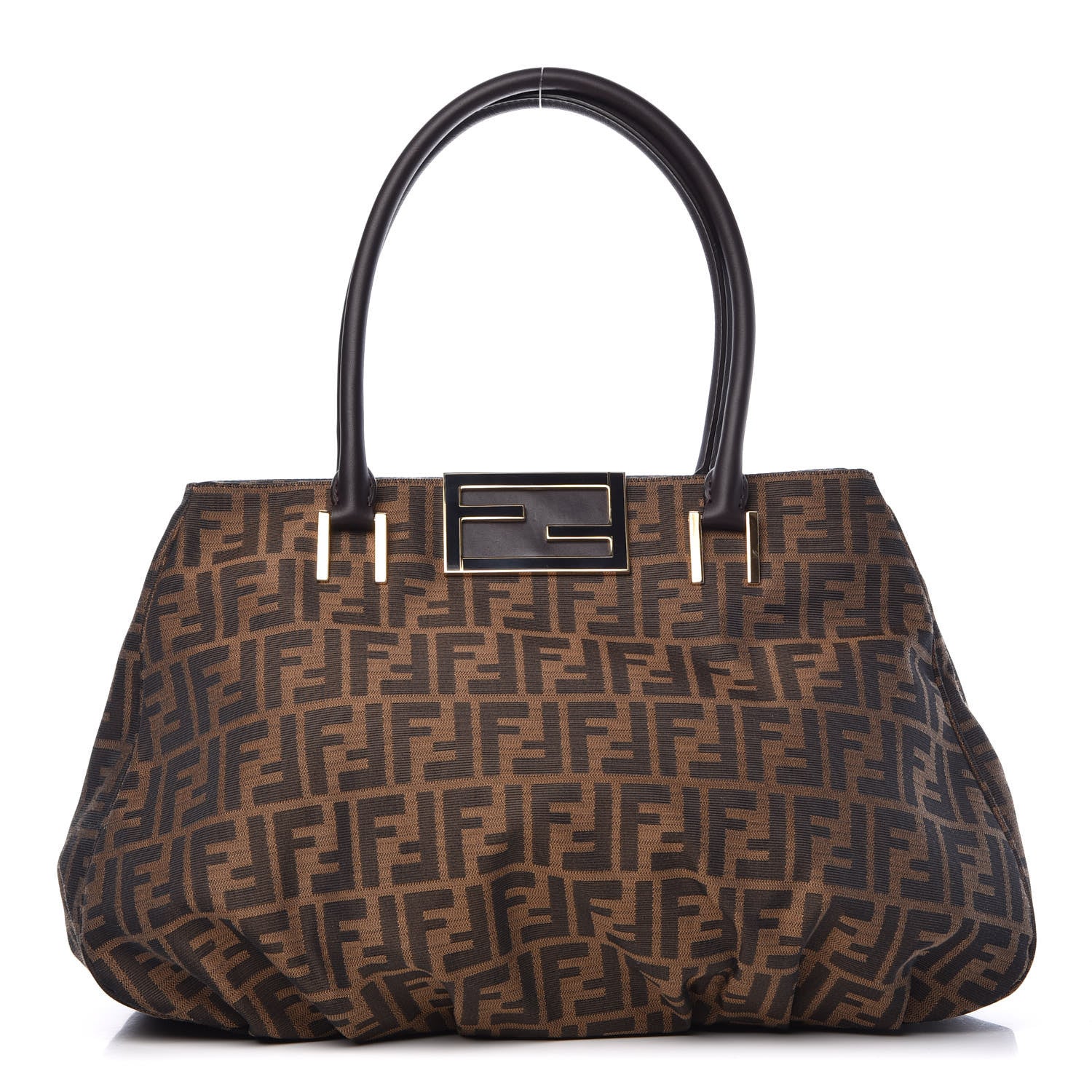 Fendi Zucca Large Mia Tote Tobacco 1 of 10