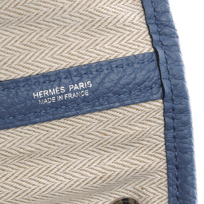 Hermes Vache Country Garden Party Tote 36 MM Bleu Agate 7 of 7