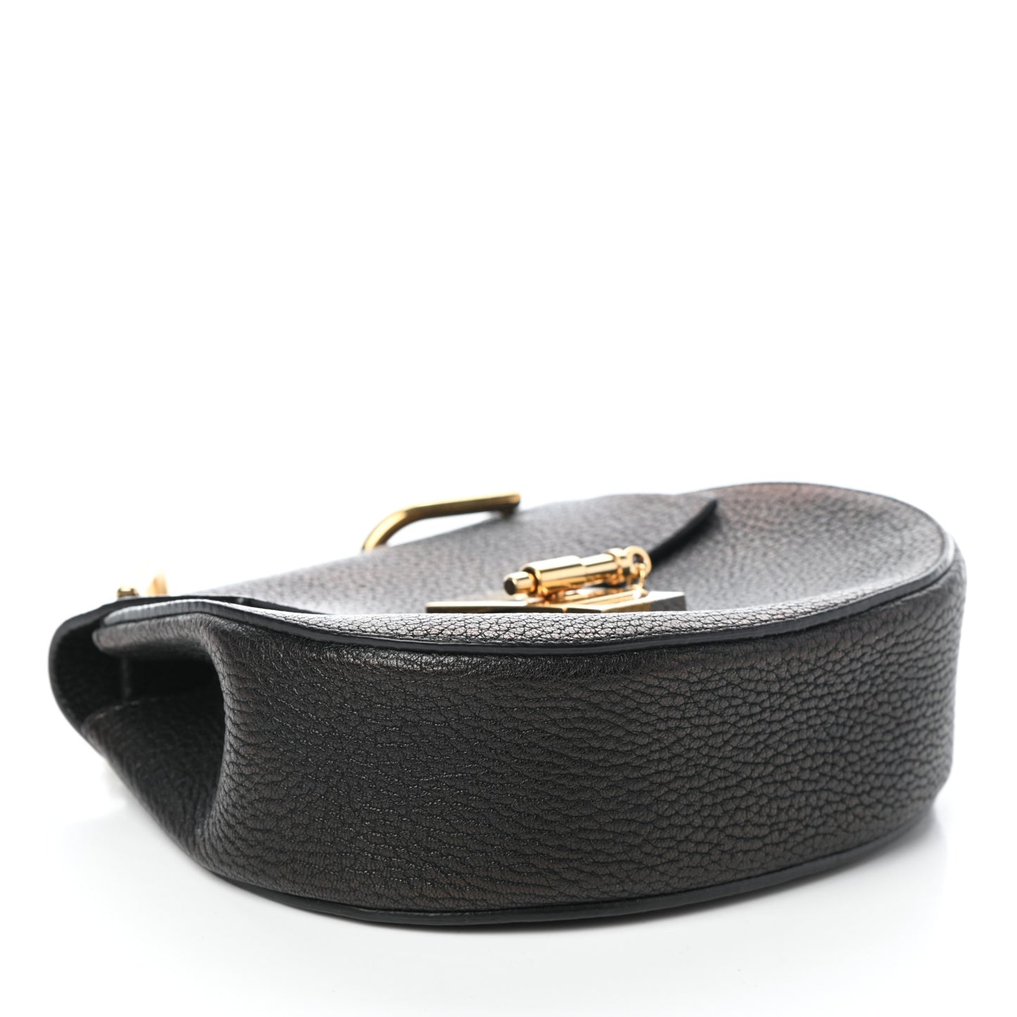 Grained Lambskin Mini Drew Shoulder Bag Black