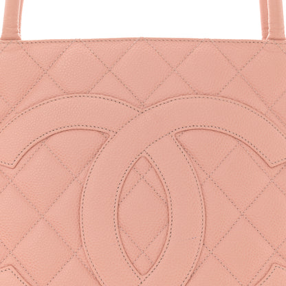 Chanel Caviar Quilted Medallion Tote Light Pink 8 of 16