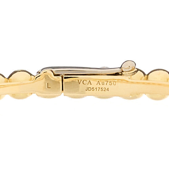 Van Cleef & Arpels 18K Yellow Gold Perlee Pearls of Gold Bracelet L 2 of 4