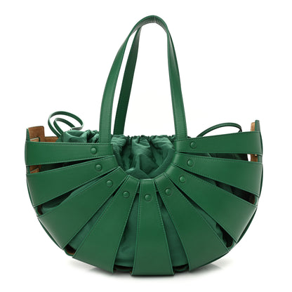 Bottega Veneta French Calfskin Shell Bag Racing Green 1 of 10