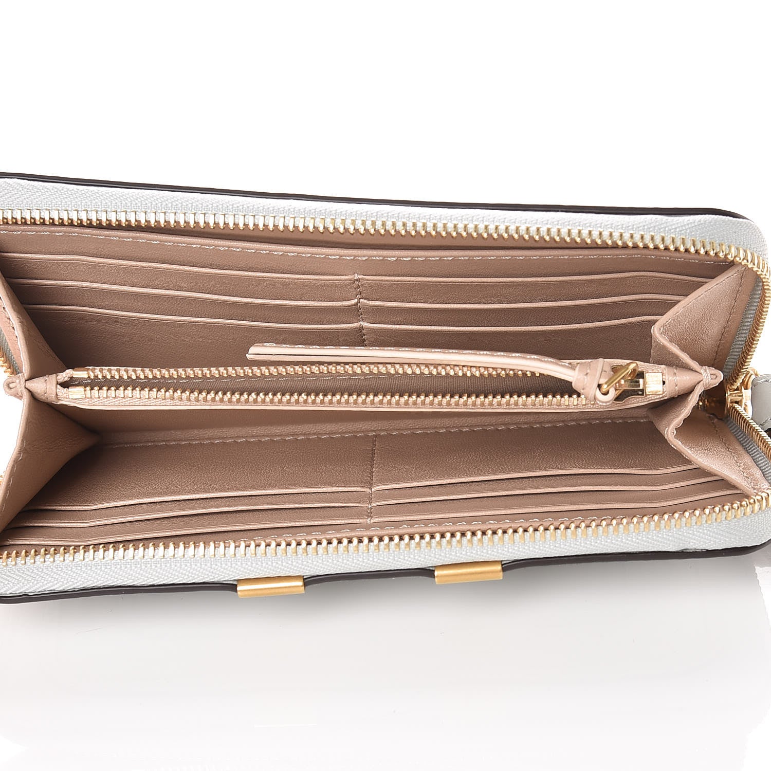 Chloe Calfskin Marcie Long Zip Around Wallet Airy Grey 5 of 9