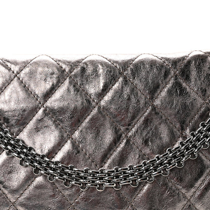 Chanel Metallic Aged Calfskin Quilted 2.55 Reissue 228 Flap Silver 8 of 10