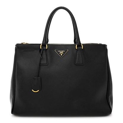 Prada Saffiano Medium Galleria Double Zip Tote Black 1 of 17