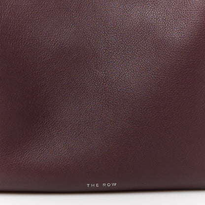 The Row Grained Calfskin Small Everyday Shoulder Bag Eggplant 7 of 9