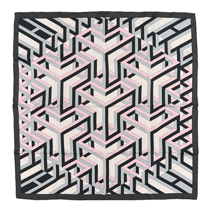 Hermes Silk Carre Cube Scarf 90 Anthracite 1 of 3