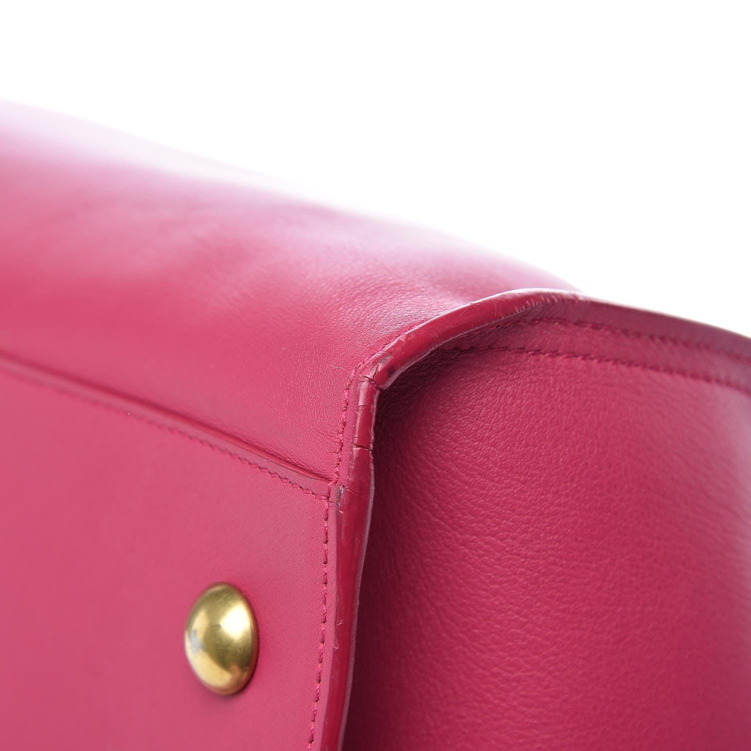 Saint Laurent Calfskin Medium Classic Y Cabas Fuchsia 12 of 19