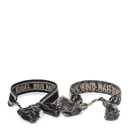 Christian Dior Woven Cotton J'Adior Friendship Bracelet Set Navy 4 of 5