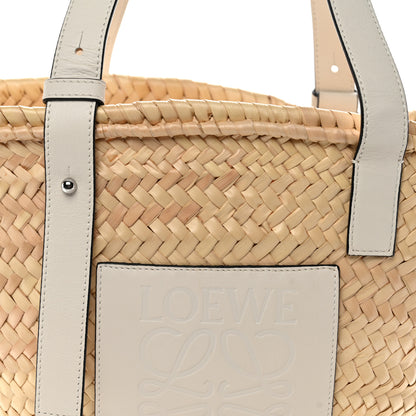 Loewe Raffia Small Basket Tote Bag Natural White 8 of 10