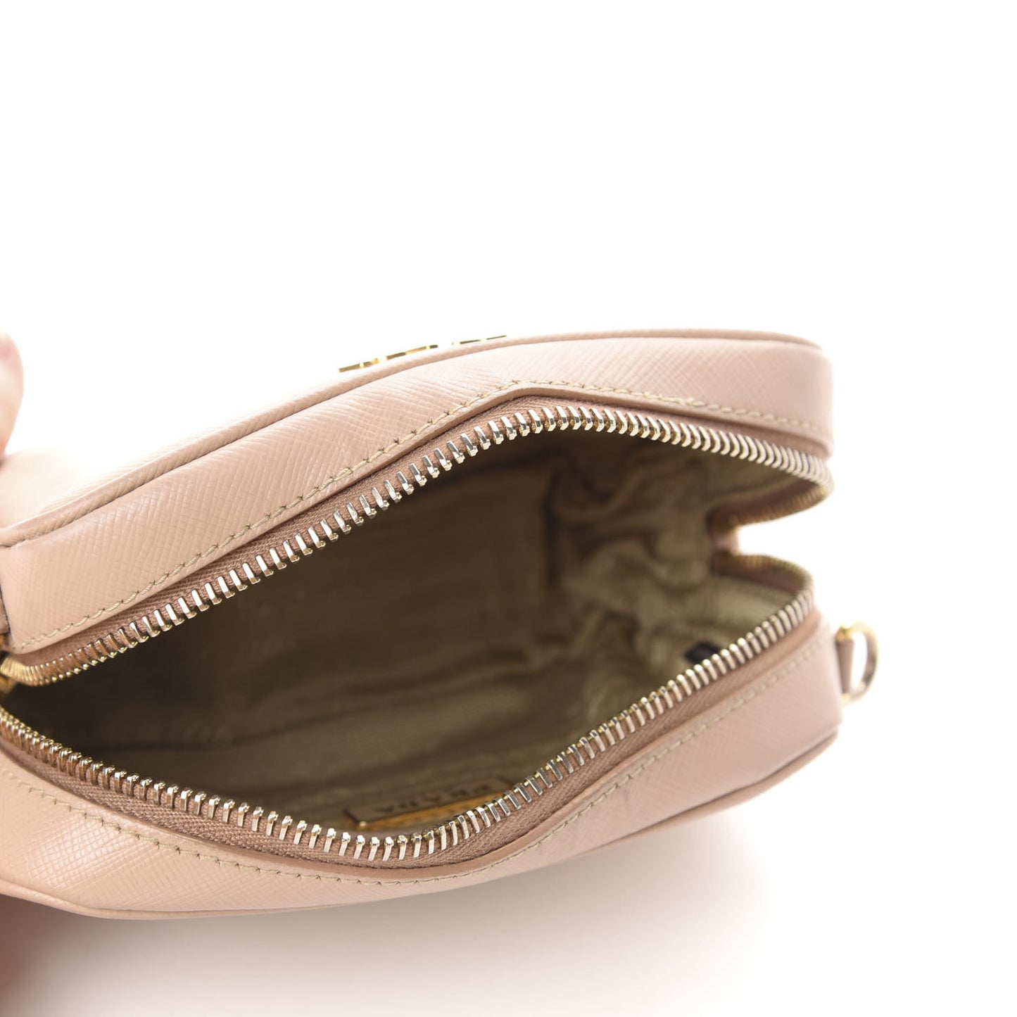Saffiano Mini Camera Crossbody Cammeo