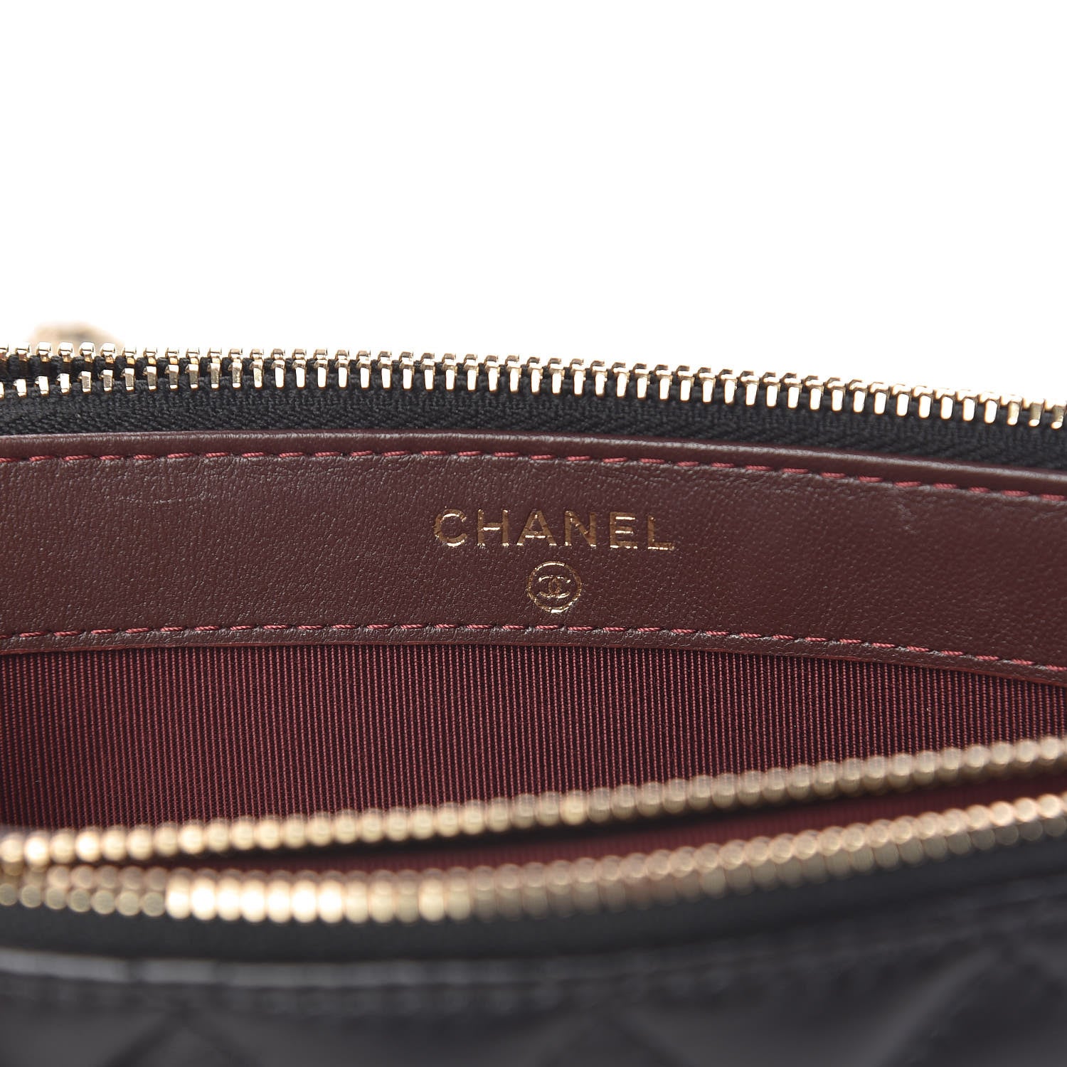 Chanel Lambskin Quilted Small Clutch With Chain Black 6 of 12