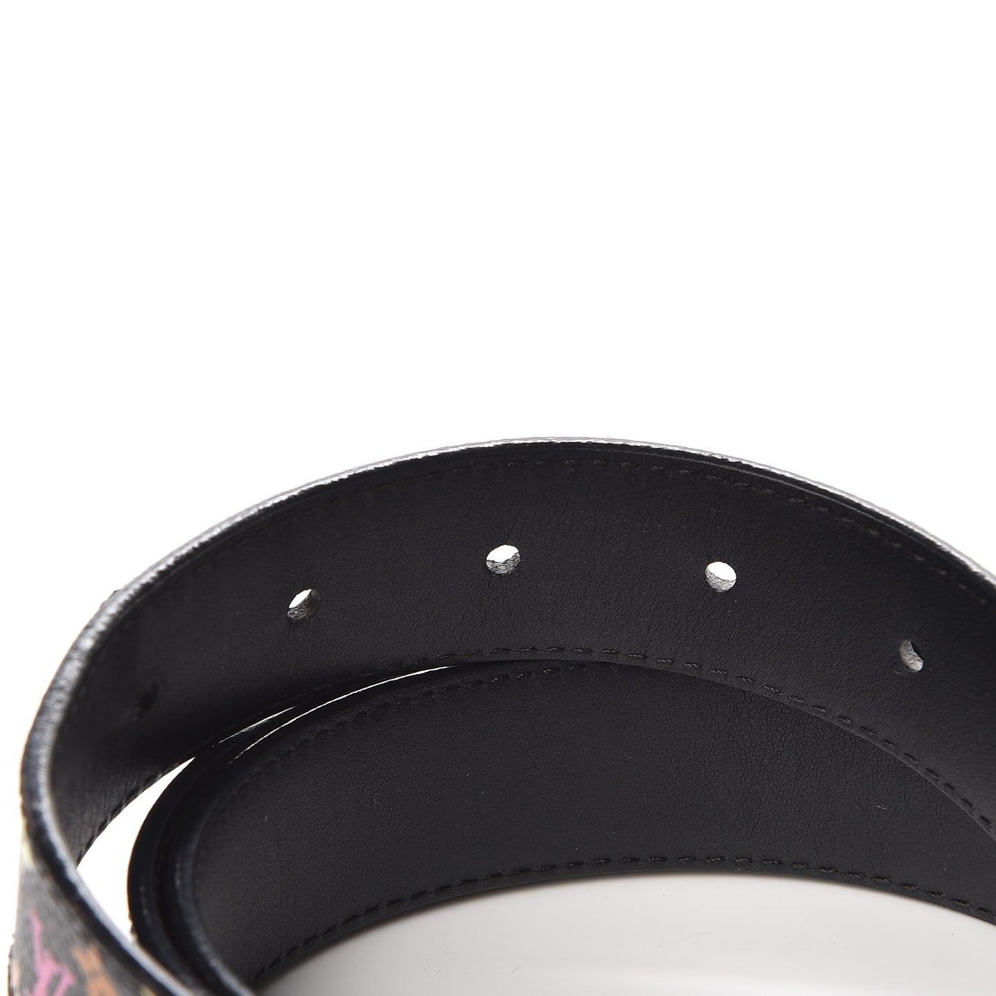 Monogram Multicolor LV Cut Reversible Belt 85 34 Black