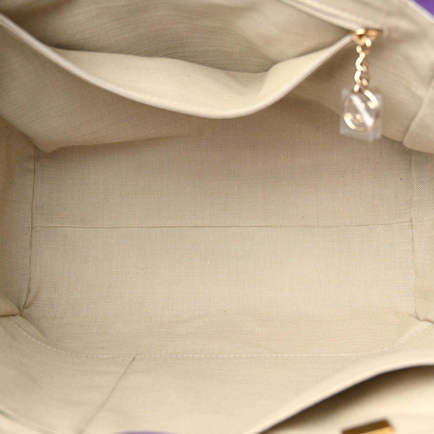 Chanel Mixed Fibers Small Deauville Tote Purple 6 of 12