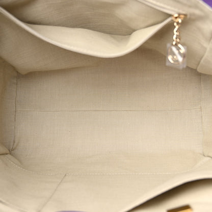 Chanel Mixed Fibers Small Deauville Tote Purple 6 of 12