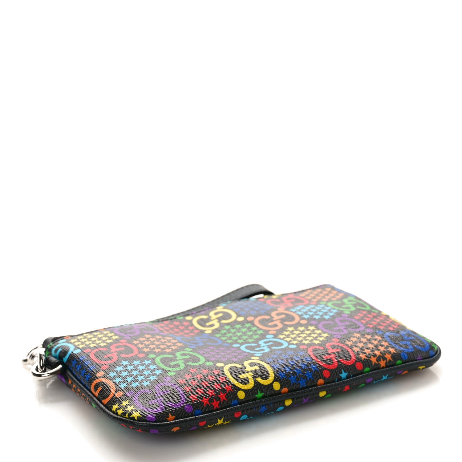 Gucci GG Supreme Monogram Psychedelic iPhone Pouch Black 4 of 8