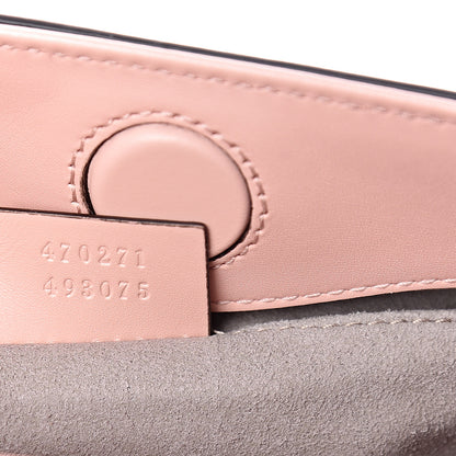 Gucci Nappa Bamboo Web Mini Nymphaea Top Handle Bag Perfect Pink Mystic White 8 of 12