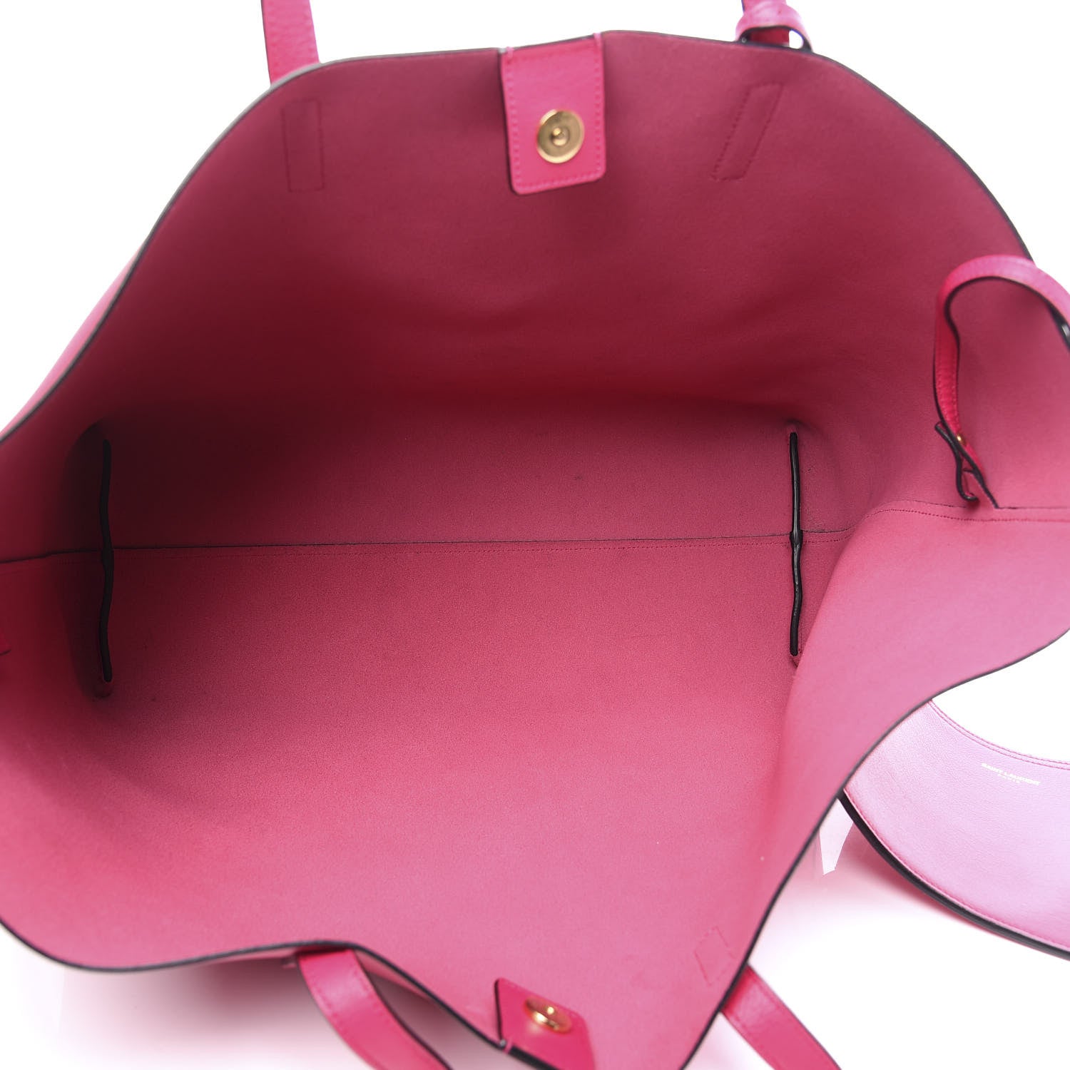 Saint Laurent Calfskin Large Shopping Tote Fuchsia 5 of 12