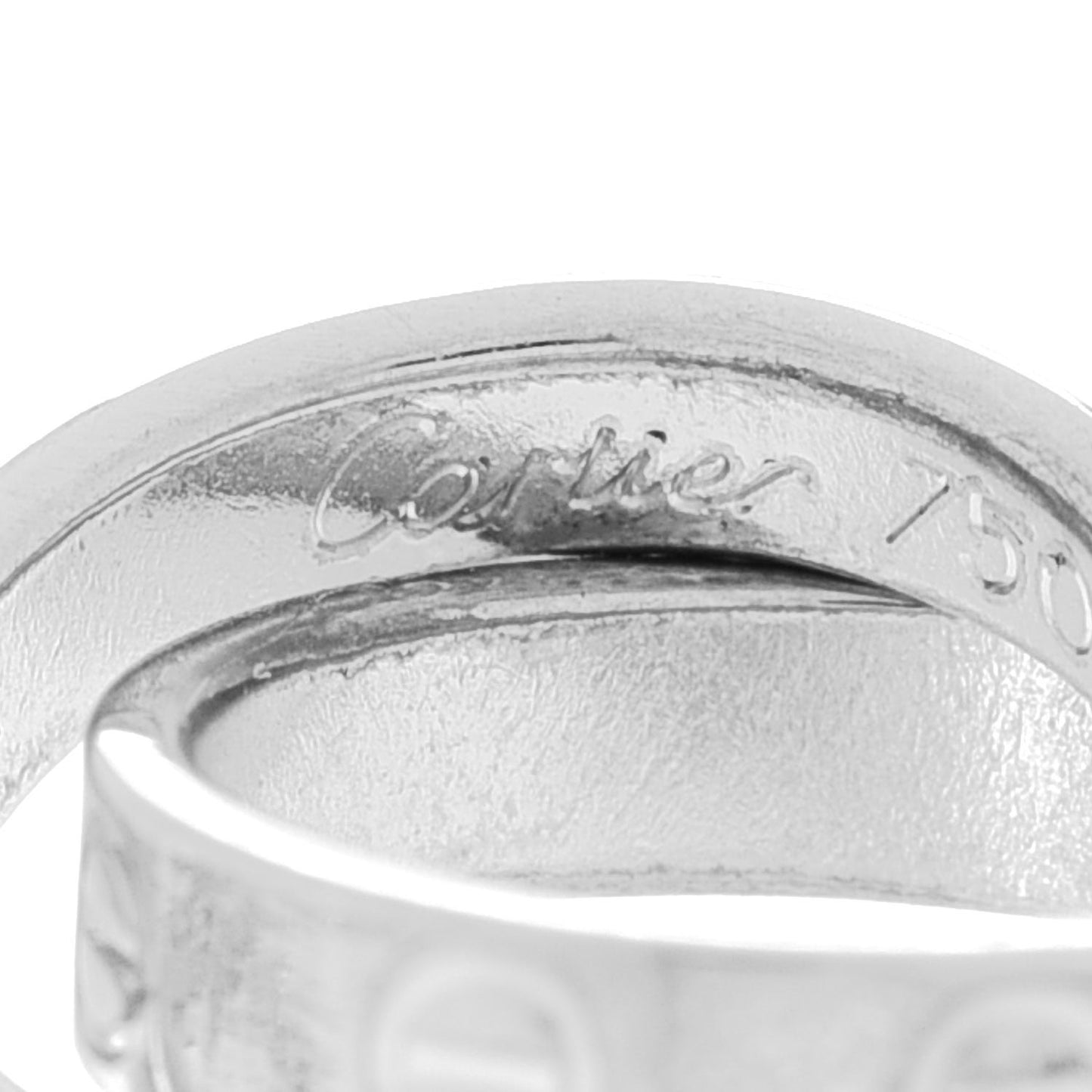 18K White Gold Interlocking LOVE Bracelet