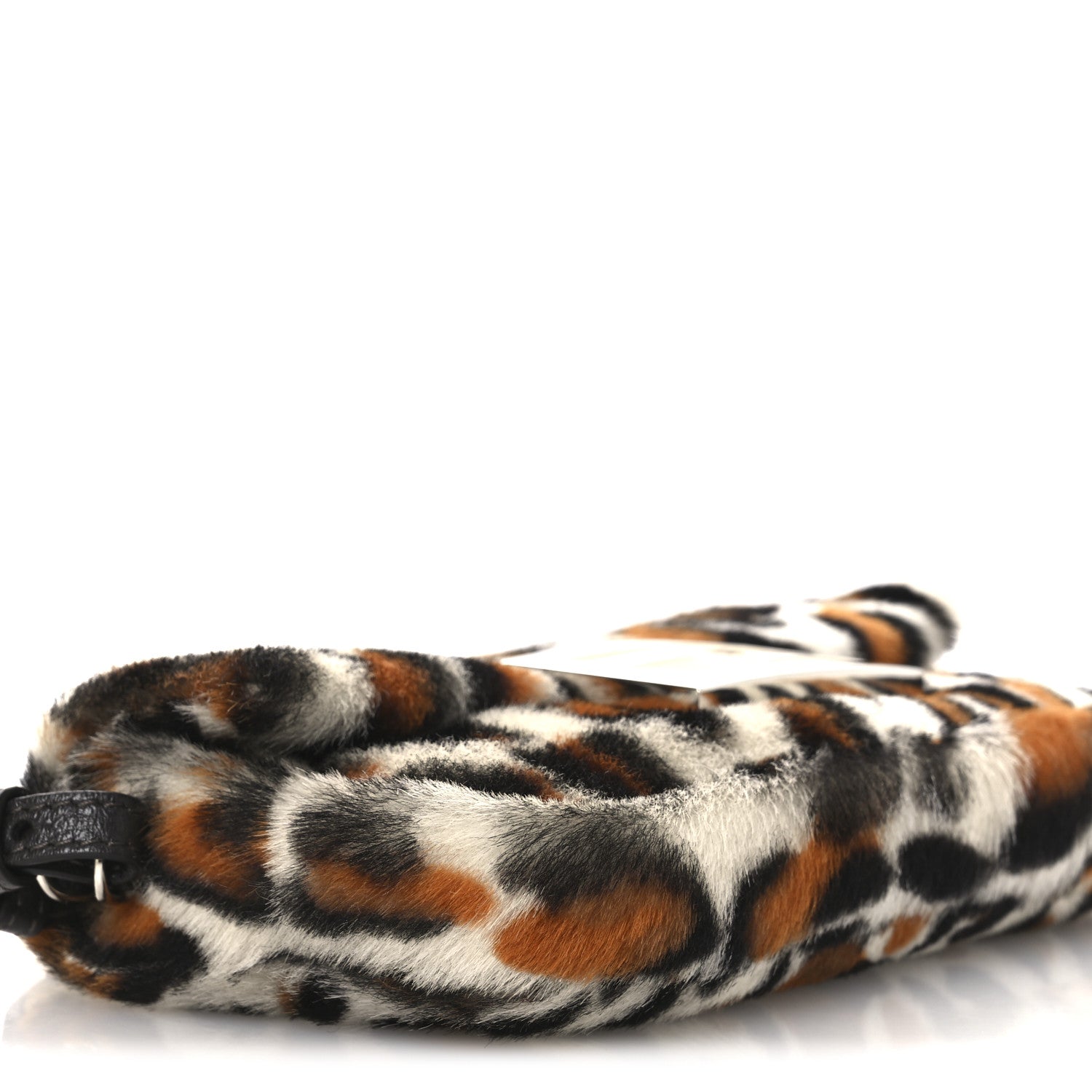 Fendi Calf Hair Leopard Print Phone Baguette Moro 9 of 11