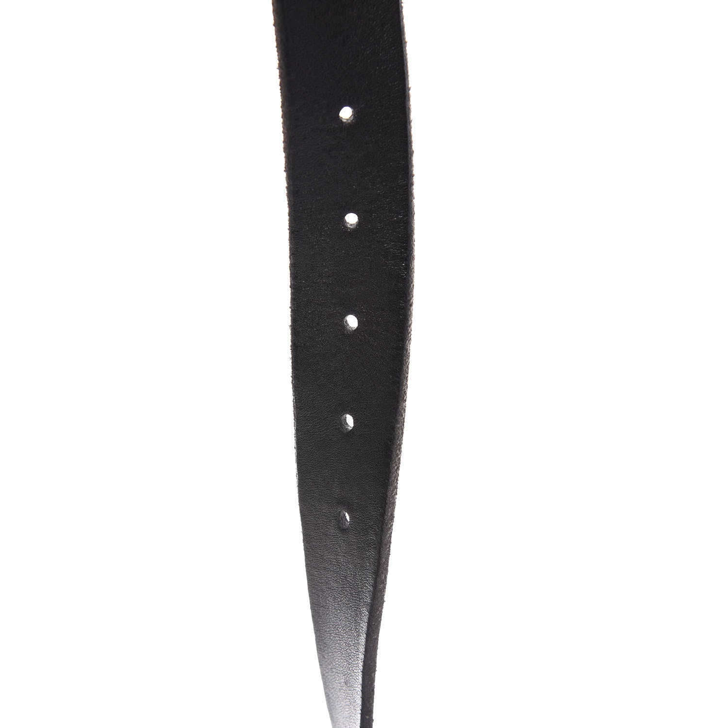 Gucci Cuoio Toscano Nickel Double G 30mm Belt 90 36 Black 5 of 7