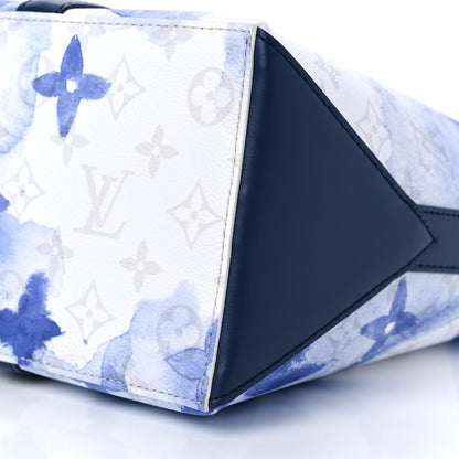 Louis Vuitton Monogram Watercolor Weekend Tote PM Blue 8 of 8