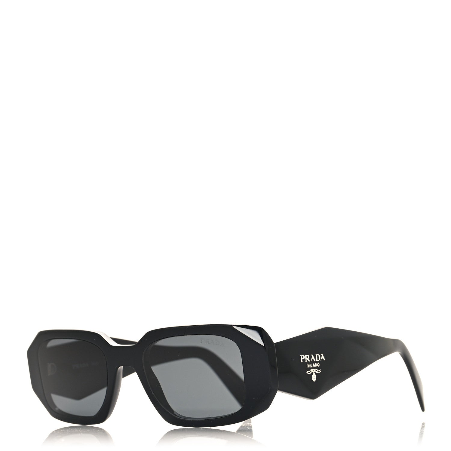 Prada Acetate Symbole Sunglasses SPR 17W Black 1 of 7