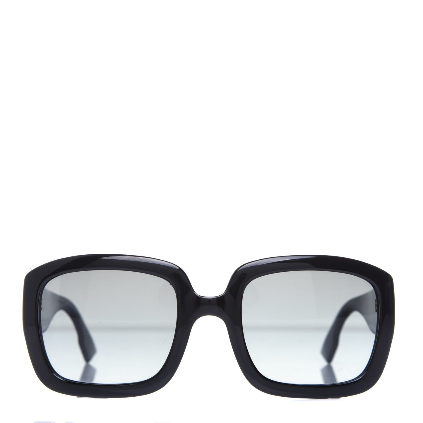 CHRISTIAN Acetate Square DDior Sunglasses Black