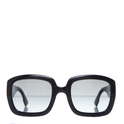 Christian Dior CHRISTIAN Acetate Square DDior Sunglasses Black 2 of 8