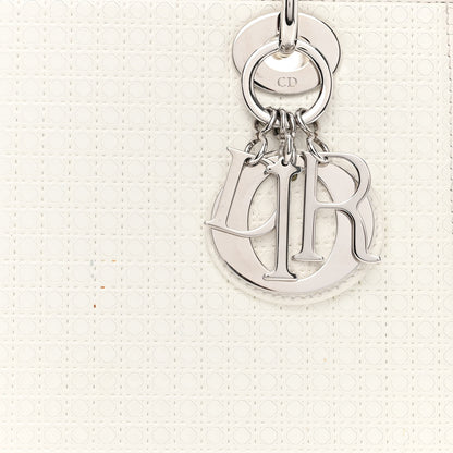 Christian Dior Patent Micro-Cannage Medium Lady Dior White 9 of 19